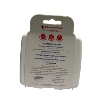 Johnson & Johnson To-Go First Aid Kit – 12 Items