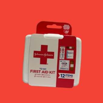 Johnson & Johnson To-Go First Aid Kit – 12 Items