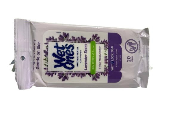 Wet Ones Antibacterial Hand Wipes Travel Pack – Assorted Scents (20 Count Each)