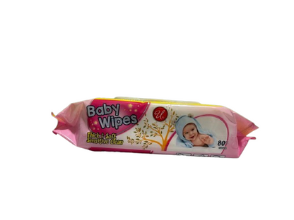Baby Wipes – Soft & Gentle Cleansing (80 Count)