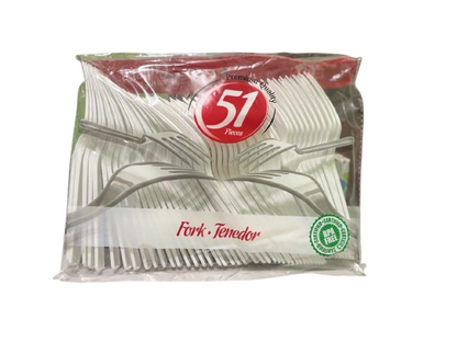 Plastic Combo Cutlery 51 Pack, Plastic Spoon 51 Pack, Plastic Fork 51 Pack All Three Pic Sending.