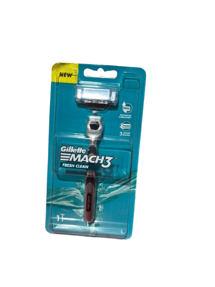 Gillette Mach3 Fresh Clean Razor – 1 Handle + 1 Cartridge
