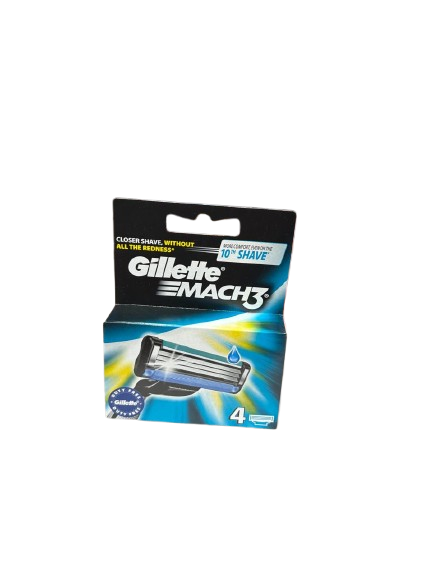 Gillette Mach3 Razor Blade Refills – Pack of 4